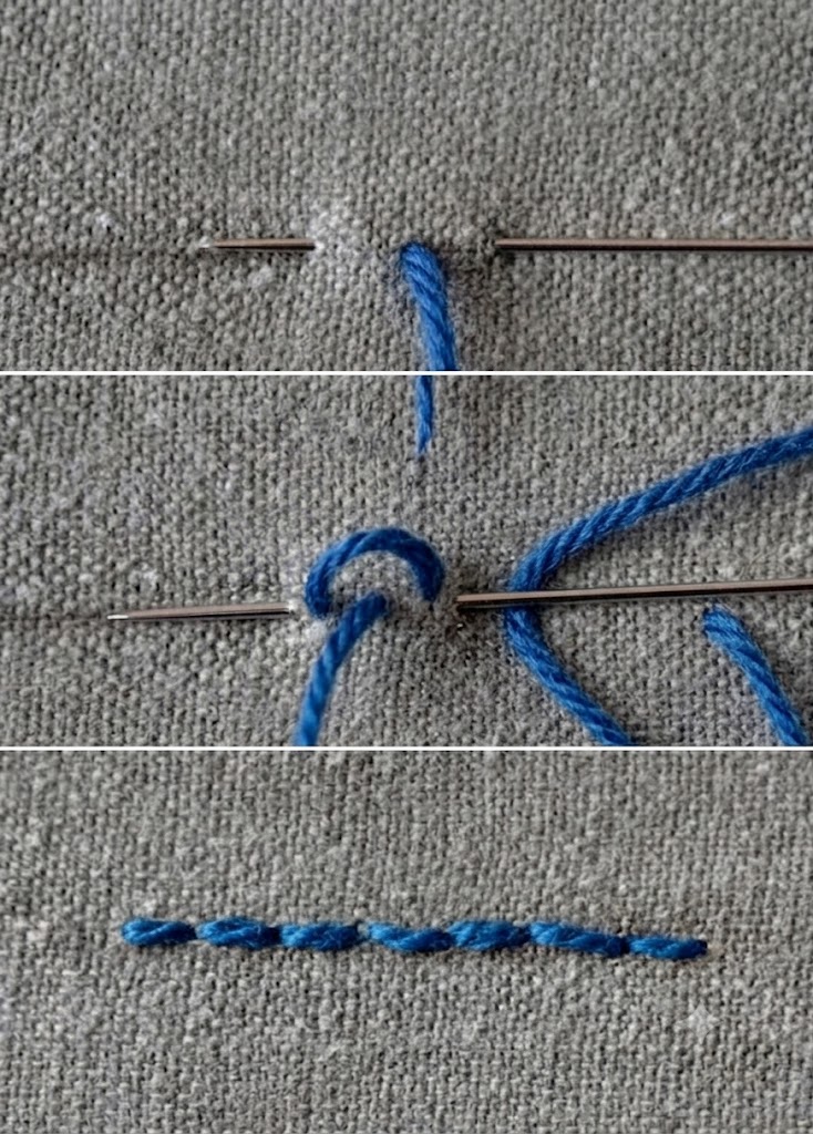 rückstich (back stitch)