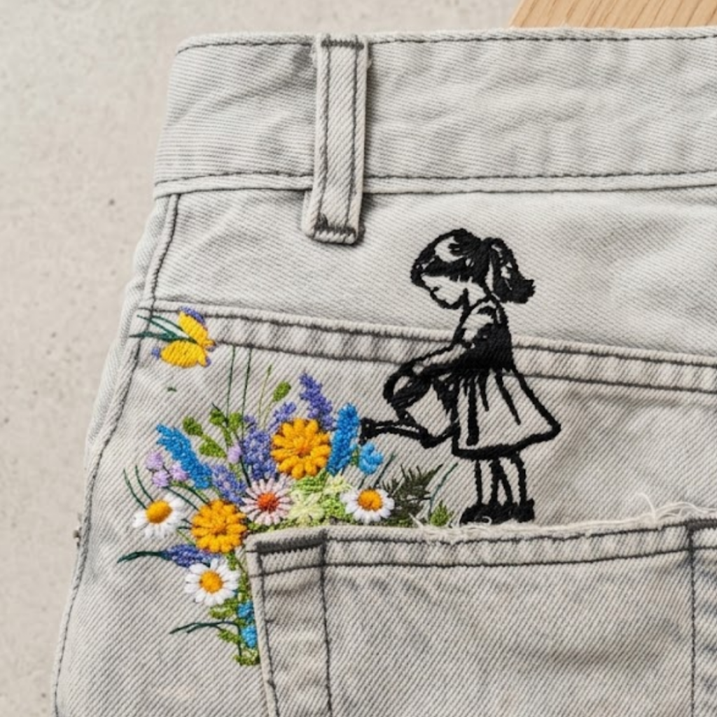 tsc hosetsche mädchen blumen